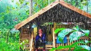 HEAVY RAIN CAMPING THUNDERSTORM ❗ RAIN SOUND FOR SLEEPING  - ASMR