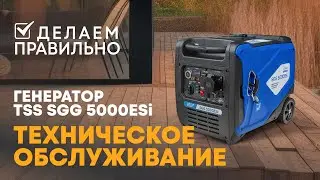 Техническое обслуживание бензинового инверторного генератора TSS SGG 5000ESi