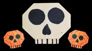Create an Origami Skull in 5 Minutes: Easy Tutorial #skulls #skull #origami