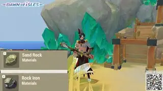 Dawn of Isles-Best spot to get (Sand Rock and Rock Iron)