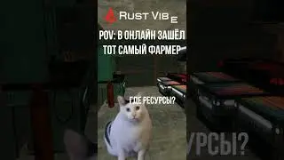 Фармер тимейт зашёл в онлайн. #soloplayer #rust #rustshorts #rustmem #видеоигры #mem
