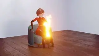 【blender】The ability of flame(fart animation)