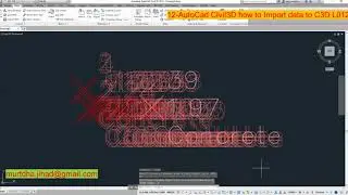 12 AutoCad Civil3D how to Import data to C3D L012