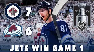 INSANITY! Winnipeg Jets Beat Colorado Avalanche 7-6 (GM 1 Recap + Summary)
