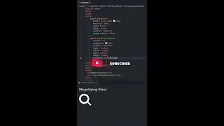Magnifying Glass effect using HTML and CSS tutorial for beginners using VSCode IDE 