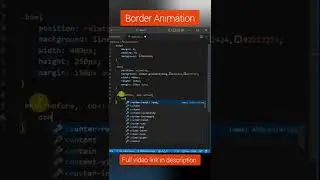 How To Create Awesome Border Animation With Multiple Colours Using CSS Only 