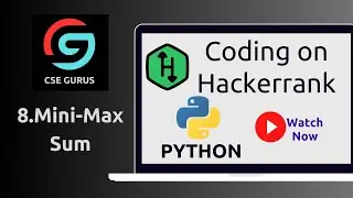 8. MINI-Max Sum || Hackerrank || Python