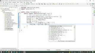 Reverse a String in Java | User Input