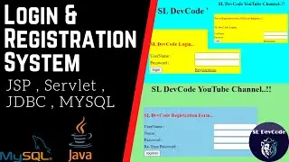Java Tutorials & Projects 06 - How to Create Login & Registration Form Using JSP , Servlet & MYSQL
