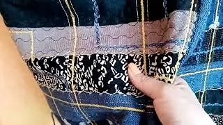 Пальто в стиле пэчворк