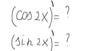 Easy DERIVATIVE trig problems using chin rule.