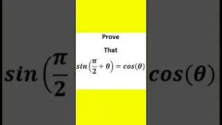prove that sin(pi/2+theta)=cos(theta) 