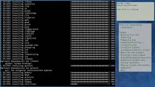 Arch Linux installation recording to kernel 6.0.1-arch1-1 (testing)