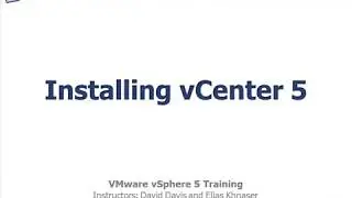 VMWare vCenter Server 6.0 Installation & Configuratio - VMware vSphare