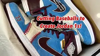 How to Create a Jordan 1 From Scratch Using Baseballs! ASMR