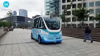 Navya Arma à La Défense : le défi piéton