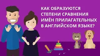 Как образуются степени сравнения имён прилагательных в английском языке?