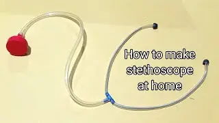 How to make stethoscope at home || stethoscope for school model || doctor stethoscope making at home