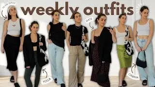 MY WEEKLY OUTFITS  ✨ pinterest inspired 👗 office, date, cinema