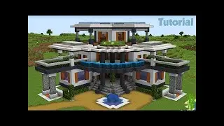 Minecraft: How to Build a Large Modern House Tutorial (Easy)