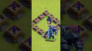 Dark Archer Tower vs Momma P.E.K.K.A, Mountain Golem and Heroes 😳😎