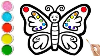 Butterfly Drawing and Painting 🦋 | Fun and Easy for kids