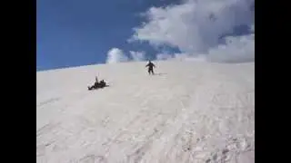 Ice skiing on foot - YHAI Sarpass Trek 2014