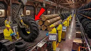 From TREE to TRACTOR! Watch HOW the SAP becomes GIANT 2-METER TIRES 🚜