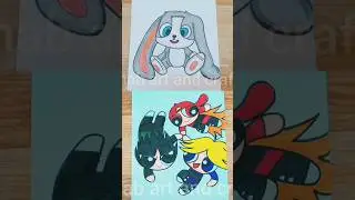 #youtube #art #drawing #ppg #cartoon #bunny #draw #shorts