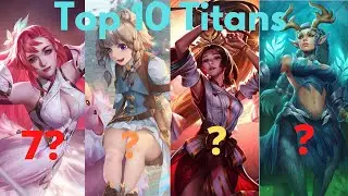 Clash OF Titans Top 10 Titans To Push Rank 2022 #new #moba #clashoftitans #mobilemoba