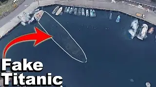 FAKE TITANIC ON GOOGLE EARTH | TITANIC IN JAPAN #Shorts