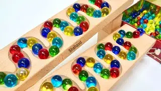 Marble Run Race ASMR 〇 HABA Slope, Dump Truck & Garbage Truck Long Time Relax HealingMarble Run