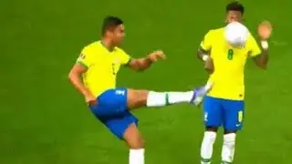 Casemiro gives Fred a wake up call