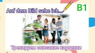 Часть 5. Auf dem Bild sehe ich. Описание картинки. Уровень В1.