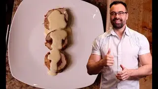 Chorizo Stuffed Pork Tenderloin Medallions with Roasted Garlic Sauce. Jack Allens Kitchen Recreation
