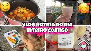 UM DIA COMIGO DA MINHA ROTINA 🩷 mercado , almoço e mais