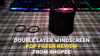 Double Layer Recording Microphone Windscreen Pop Filter Mask Shield Review from Shopee