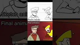 Sketch vs final(Bill Cipher and Ford Pines) 
