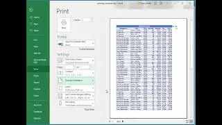 Microsoft Excel - printing and saving as pdf
