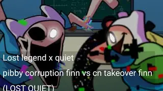 Fnf Mashup Lost legend x Quiet (basically coppruted finn confronting yourself type crap)