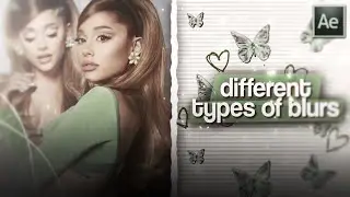 different blur effects on after effects