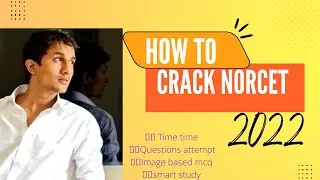 How to crack NORCET 2022 | smart study | time table | schedule | #norcet