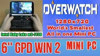 GPD WIN 2 Overwatch (PC) on Handheld Mini PC - 256 GB SSD 8GB RAM Intel m3-7Y30 HD 615