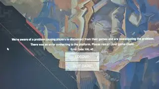 Valorant error Code val 40 | There was an error connecting to the platform Problem | Valorant Fixed!