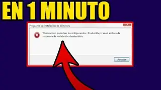 ✅SOLUCION WINDOWS NO PUDO LEER la CONFIGURACION PRODUCT KEY en el ARCHIVO de RESPUESTA VIRTUALBOX