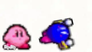 Kirby makes fun of meta knight for losing his mask (Sprite Animation)