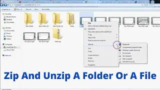 How To Zip And Unzip A Folder Or File (Windows 7 8 10 11)