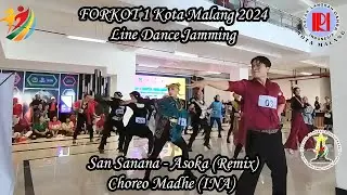 FORKOT 1 Kota Malang 2024 | Line Dance Jamming | San Sanana - Asoka (Remix) | ILDI Kota Malang