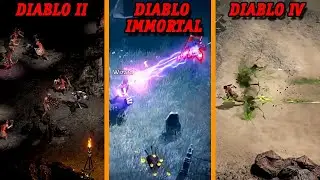 Diablo 4 vs Diablo Immortal vs Diablo 2: Resurrected | Early Gameplay and Classes Comparison