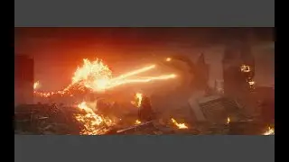 Burning Godzilla VS King Ghidorah (Godzilla: King Of The Monsters, 2019)